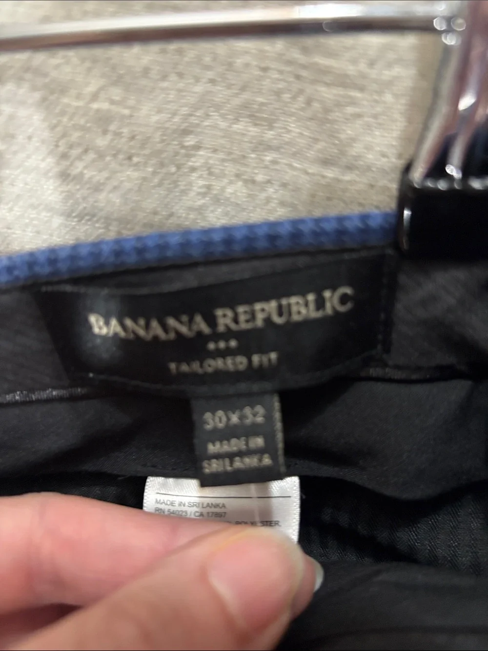 Banana Republic Men's Blue Tailored Stretch Chinos